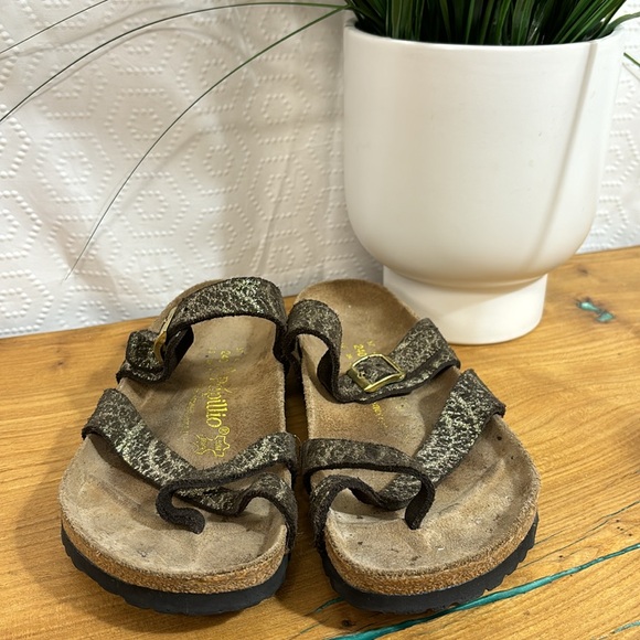 Papillo by Birkenstock metallic leather sandals mayari - Picture 6 of 12